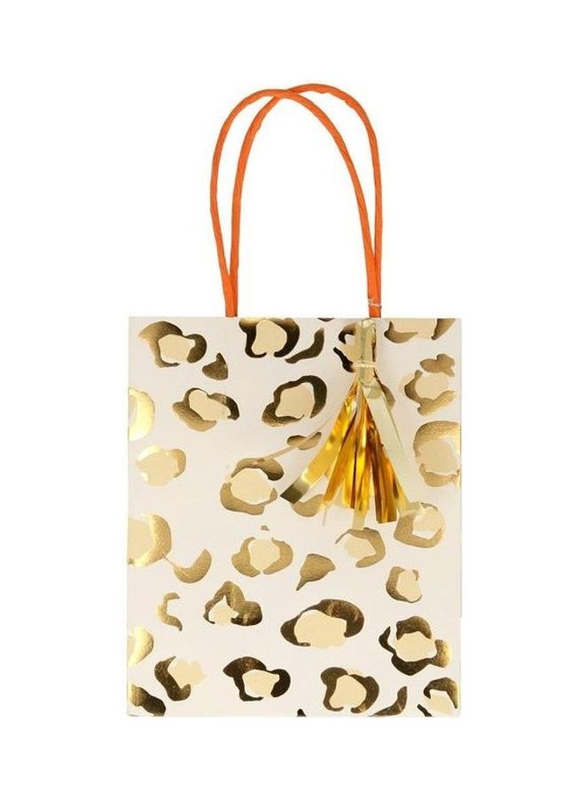 Meri Meri Pack Of 8 Safari Animal Print Party Bags 5x6x3inch  - Image 3