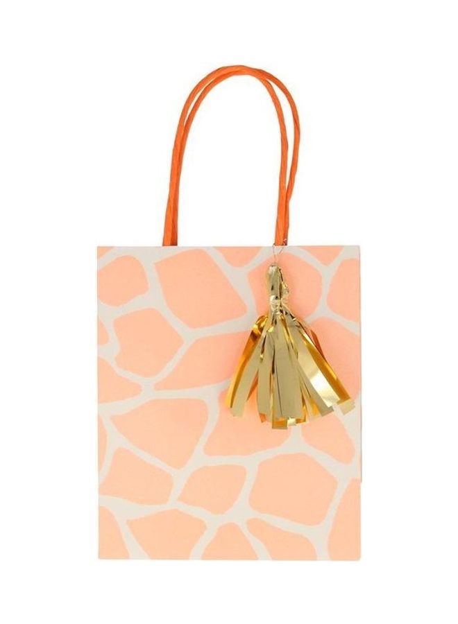 Meri Meri Pack Of 8 Safari Animal Print Party Bags 5x6x3inch  - Image 4