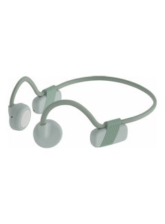 Bluetooth 5.0 Bone Conduction Headphone Wireless Headset Sweatproof Sports Earphone Handsfree with Mic Earbuds Green