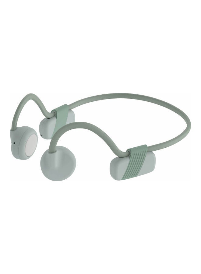 Generic - Bluetooth 5.0 Bone Conduction Headphone Wireless Headset Sweatproof Sports Earphone Handsfree with Mic Earbuds Green - Image 1