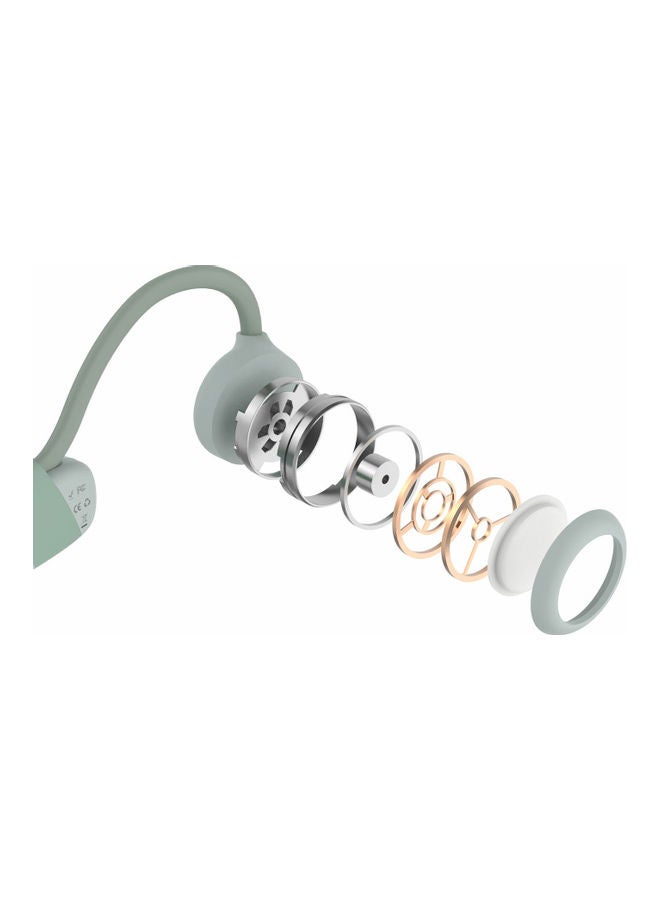 Generic - Bluetooth 5.0 Bone Conduction Headphone Wireless Headset Sweatproof Sports Earphone Handsfree with Mic Earbuds Green - Image 1