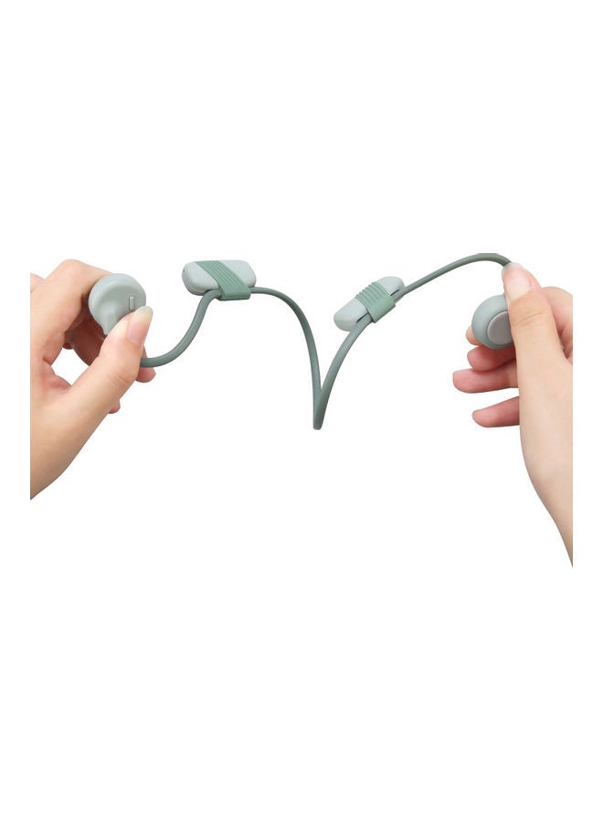 Generic - Bluetooth 5.0 Bone Conduction Headphone Wireless Headset Sweatproof Sports Earphone Handsfree with Mic Earbuds Green - Image 1