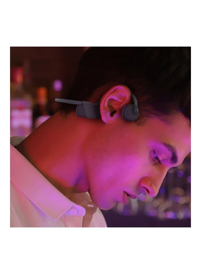 Generic - BH318 Bluetooth 5.0 Bone Conduction Headphone Wireless Headset Sweatproof Sports Earphone Handsfree with Mic Earbuds Black - Image 1