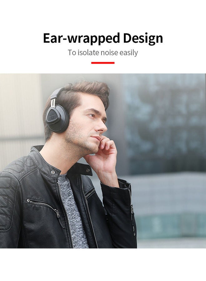 Bluedio - TM Wireless Bluetooth Headset Noise Cancelling Stereo Sports Headset with Microphone Monitor 57mm Drive Unit Red - Image 1