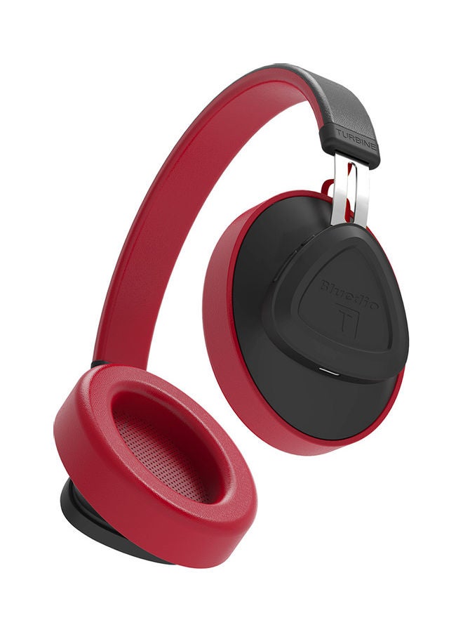 Bluedio - TM Wireless Bluetooth Headset Noise Cancelling Stereo Sports Headset with Microphone Monitor 57mm Drive Unit Red - Image 1