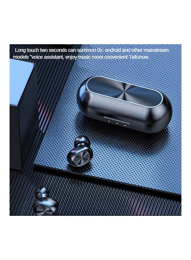 Generic - Portable Headphones TWS Earphone BT Earphones 5.0 Wireless Headset Sports Earbud with Charge Box Black - Image 1