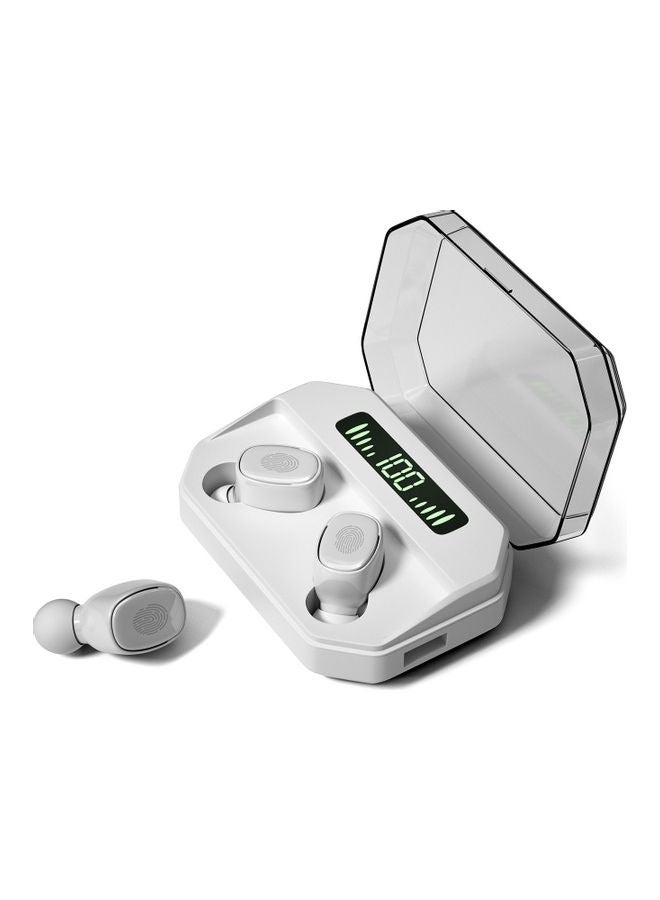 Generic - Bluetooth 5.0 TWS Headphones True Wireless Earphones Noise Cancelling Touch Control IPX7 Waterproof Invisible Earbuds Sports Headset with LED Digital Display Charging Case White - Image 1