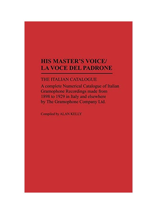 His Master's Voice/La Voce Del Padrone hardcover english - 8 Dec 1988 