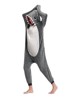 Shark Designed Onesie Grey