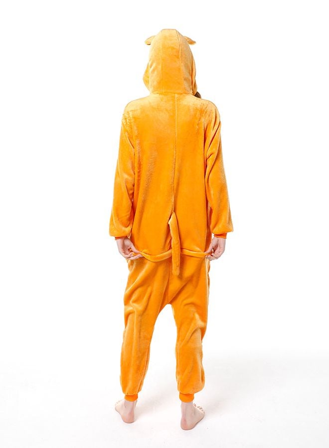 QiaoKai - Kangaroo Shaped Soft Comfy Onesie Orange - Image 1