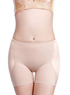 Stretch Slimming Shapewear With Hip Padding Beige