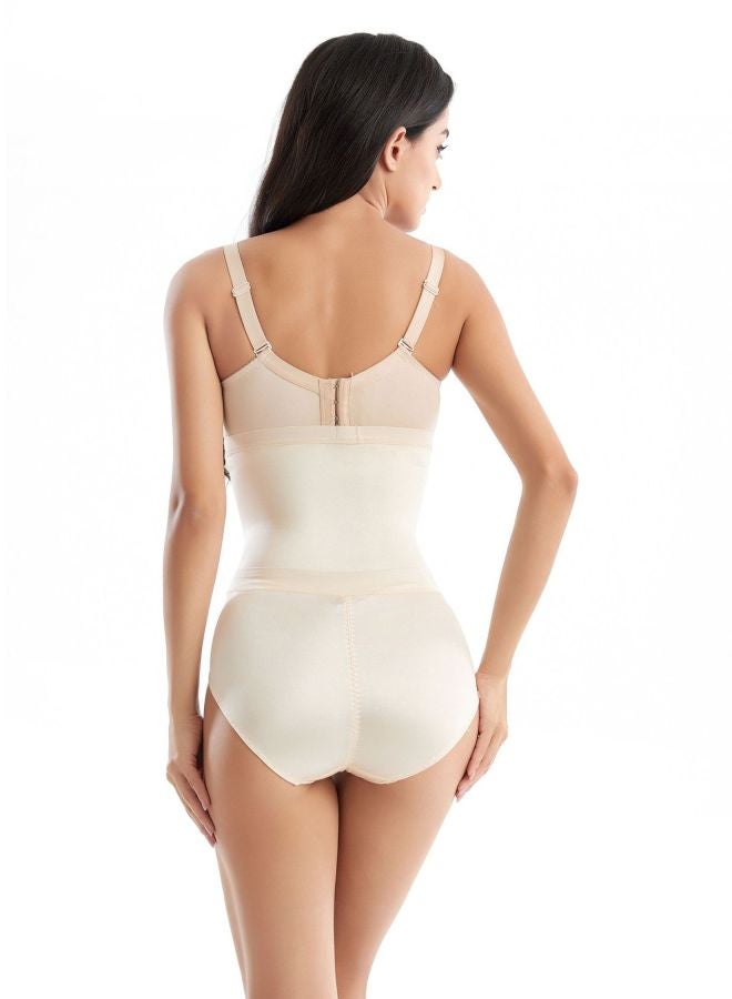 QiaoKai - Hip Lifting Slimming Shapewear Beige - Image 1