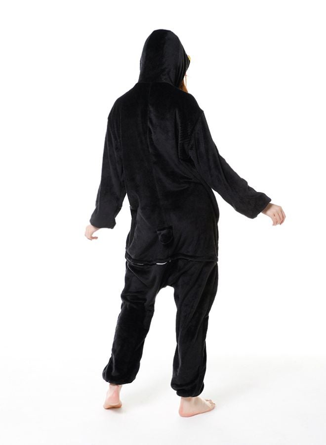 QiaoKai - Penguin Shaped Soft Comfy Onesie Black - Image 1