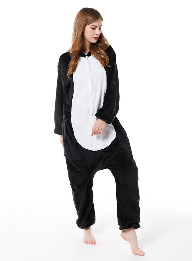 QiaoKai - Penguin Shaped Soft Comfy Onesie Black - Image 1