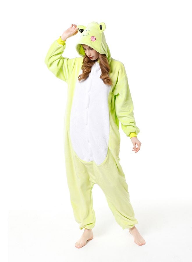 QiaoKai - Frog Shaped Comfy Onesie Pajamas Green - Image 1