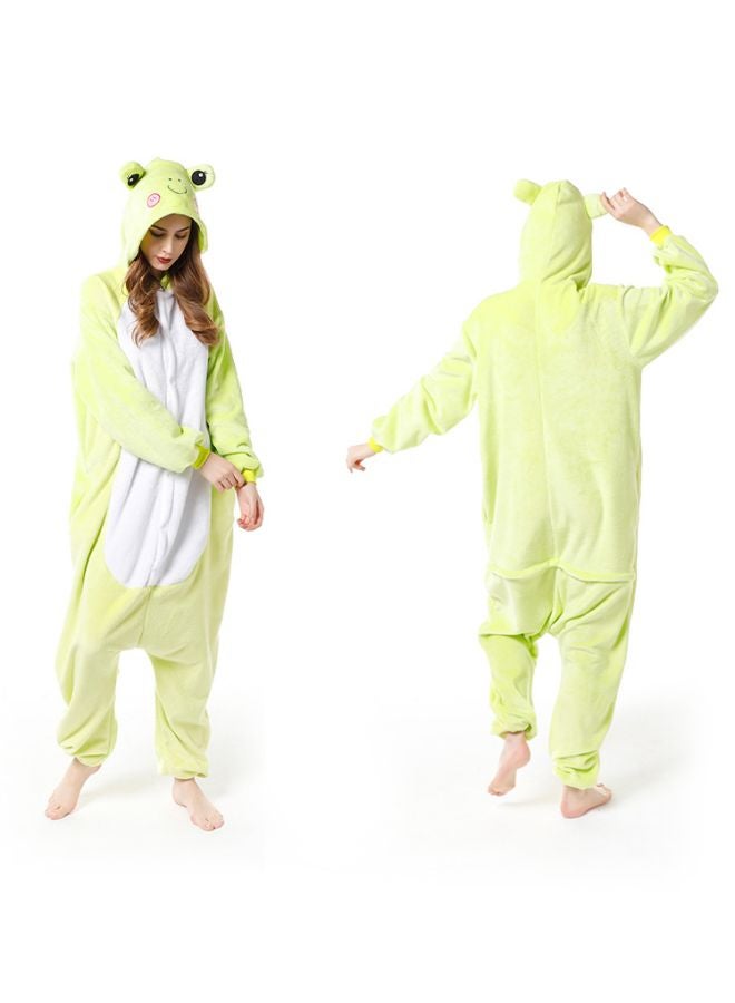 QiaoKai - Frog Shaped Comfy Onesie Pajamas Green - Image 1