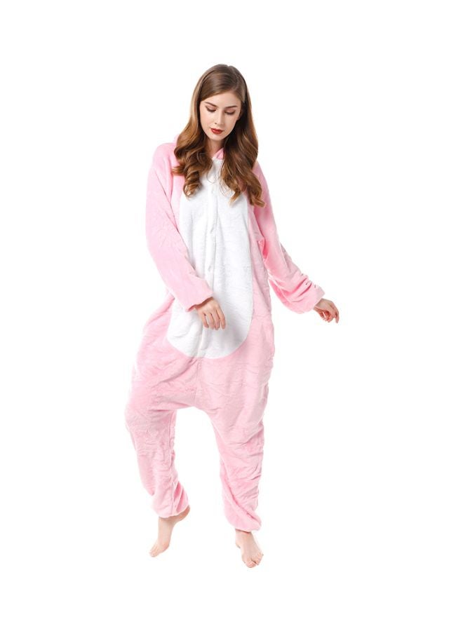 QiaoKai - Cute Little Monster Comfy Onesie Pajamas Pink - Image 1