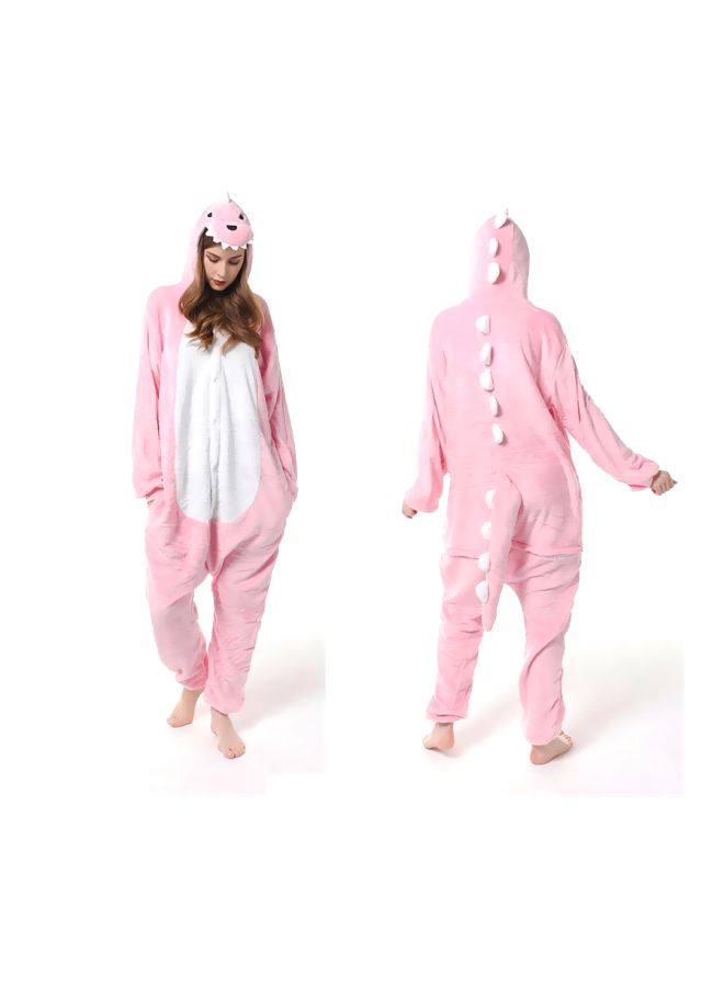QiaoKai - Cute Little Monster Comfy Onesie Pajamas Pink - Image 1