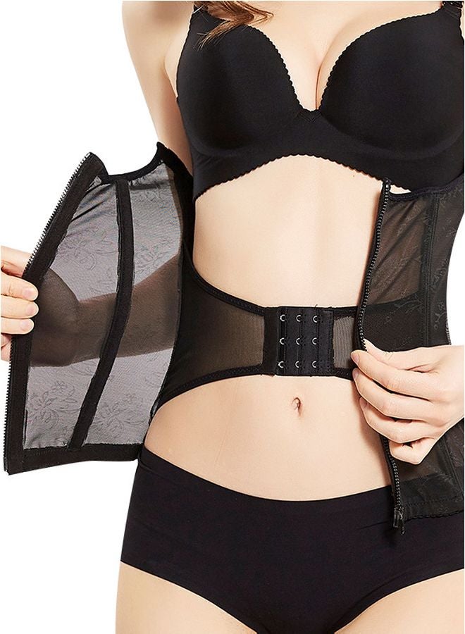 QiaoKai - Postpartum Breathable Slimming Corset Black - Image 1