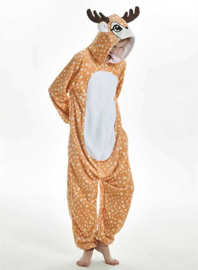 QiaoKai Elk Comfy Hooded Pajama Khaki  - Image 3