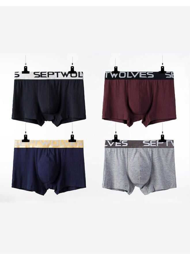 QiaoKai - 4-Piece Comfy Boxers Set Multicolour - Image 1