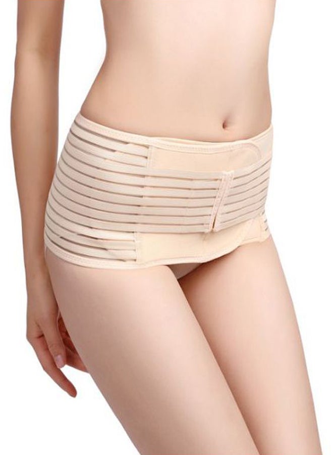 بيوينتي مشد تنحيف الجسم مزدوج الطبقات مدعّم بأربطة فولاذية بيج - Image 1