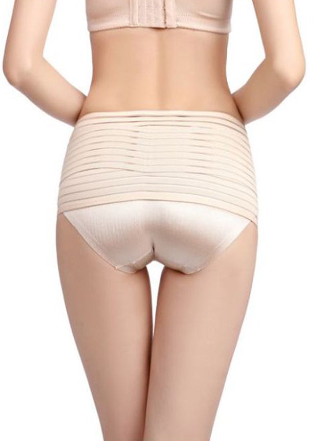 بيوينتي مشد تنحيف الجسم مزدوج الطبقات مدعّم بأربطة فولاذية بيج - Image 2