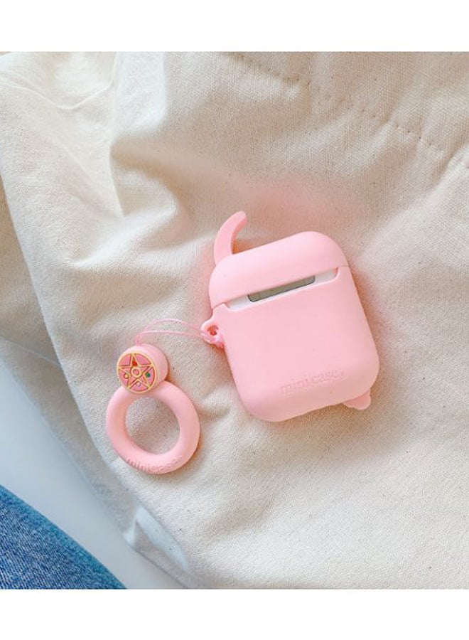 Beauenty Cute Girl Pattern Case Cover For Apple AirPods 1/2 Pink/Yellow/Beige - Image 4