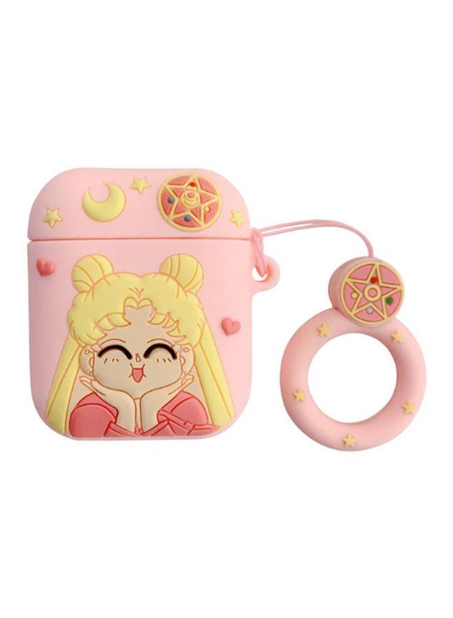 Beauenty Cute Girl Pattern Case Cover For Apple AirPods 1/2 Pink/Yellow/Beige - Image 1