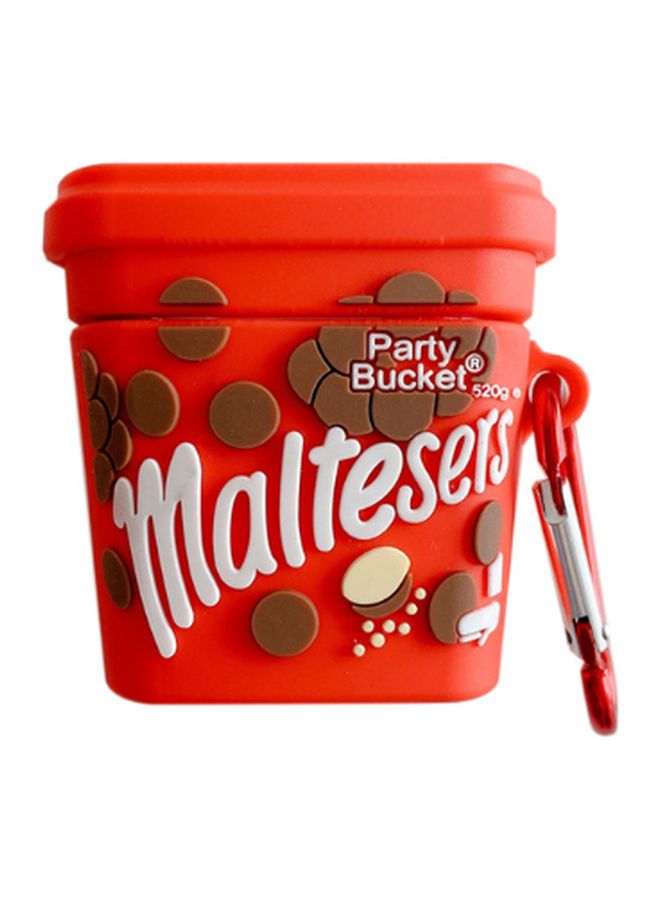 بيوينتي غطاء حماية على شكل شعير لسماعات أبل آيربودز برو أحمر/بني/أبيض - Image 1