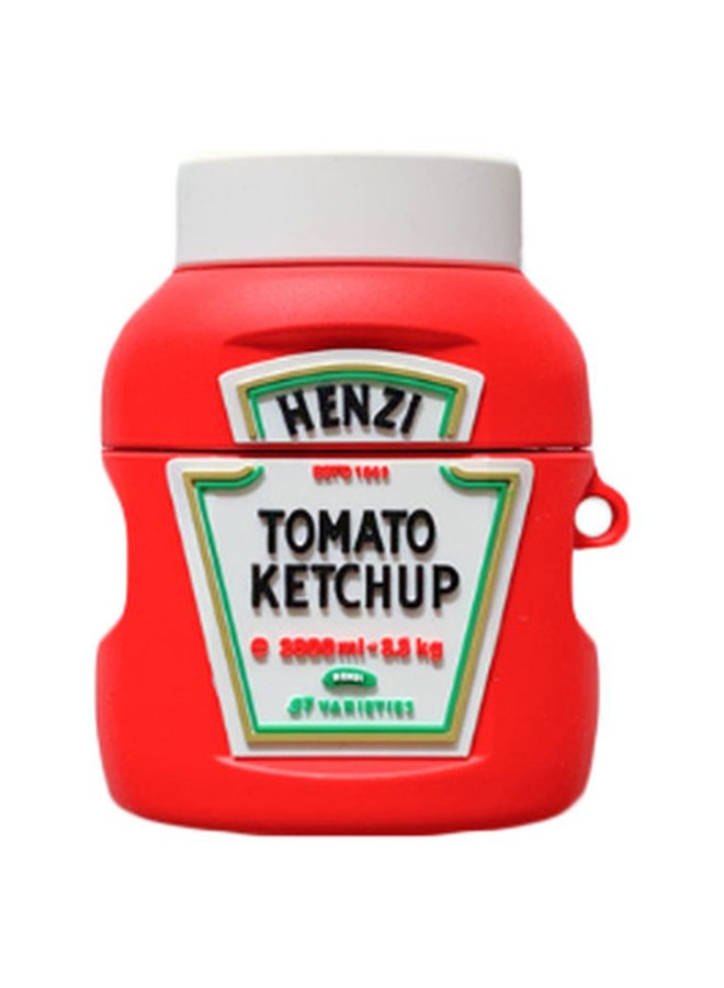 Beauenty Tomato Ketchup Themed Case Cover For Apple AirPods 1/2 Red/White/Black - Image 1