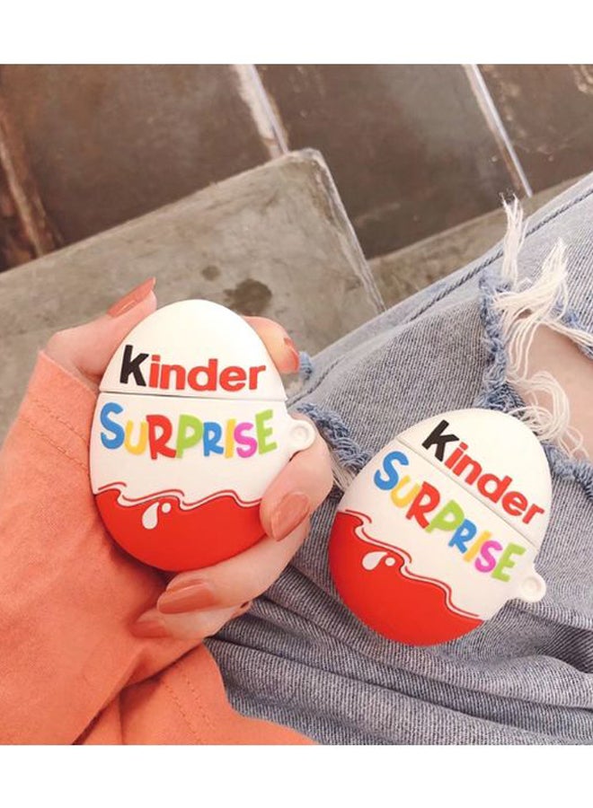 Beauenty Kinder Egg Shaped Case Cover For Apple AirPods 1/2 White/Red/Blue - Image 2