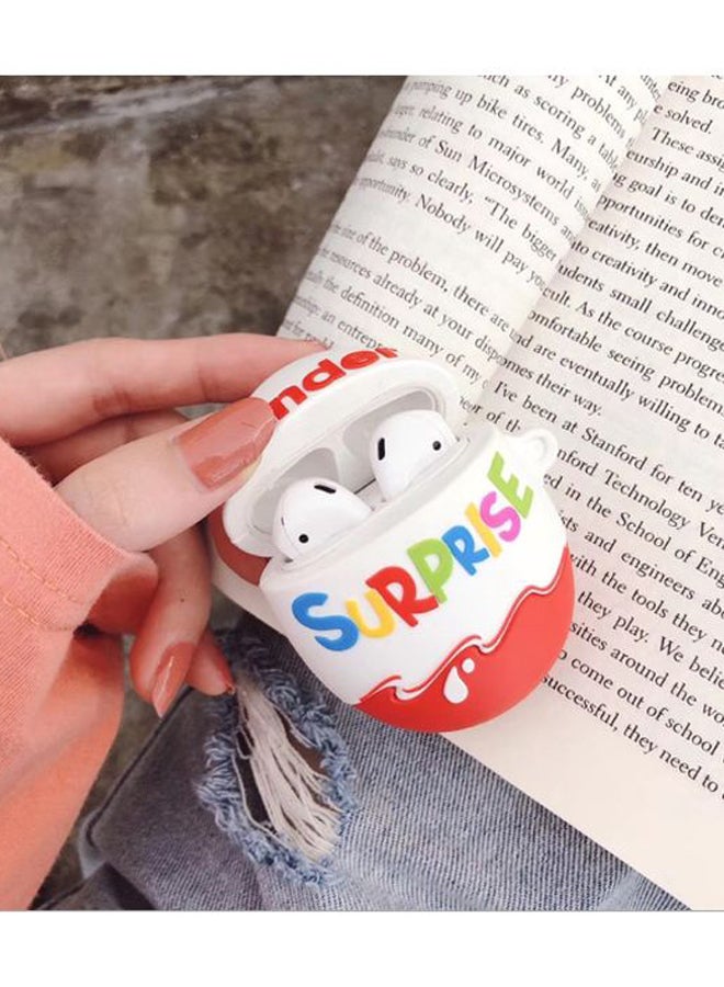 Beauenty Kinder Egg Shaped Case Cover For Apple AirPods 1/2 White/Red/Blue - Image 3