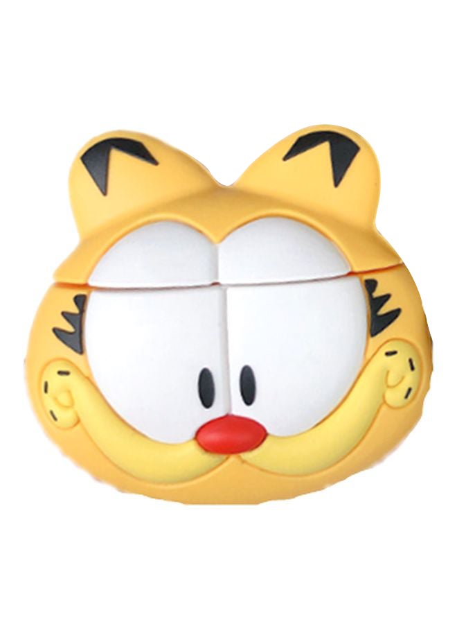 بيوينتي حافظة واقية على شكل قطة لسماعات أبل آيربودز 1/2 أصفر/أبيض/أسود - Image 1