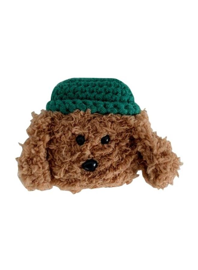 Beauenty Plush Teddy Themed Protective Case For Apple AirPods 1/2 Brown/Green/Black - Image 1