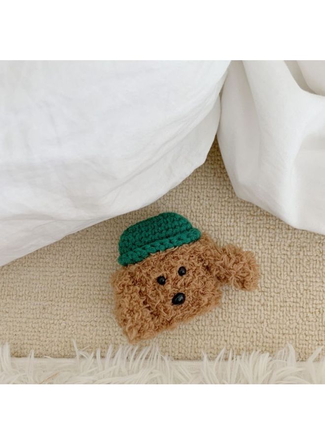 Beauenty Plush Teddy Themed Protective Case For Apple AirPods 1/2 Brown/Green/Black - Image 5
