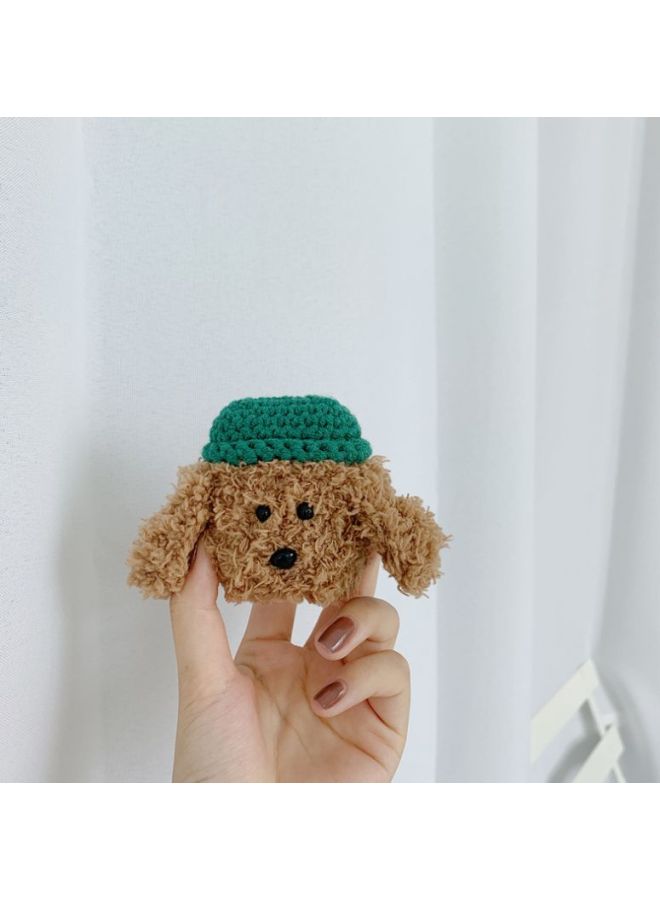 Beauenty Plush Teddy Themed Protective Case For Apple AirPods 1/2 Brown/Green/Black - Image 3