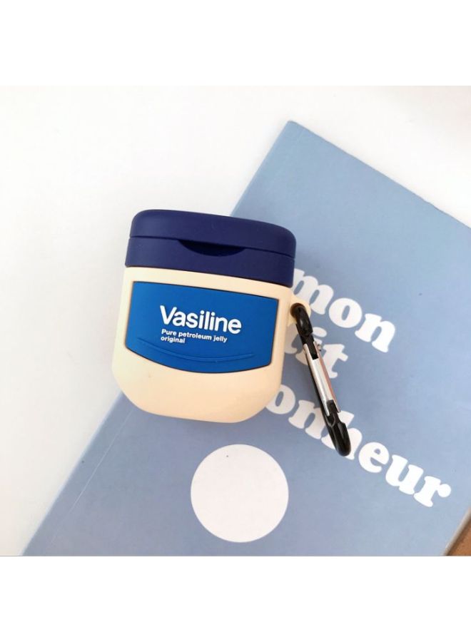 بيوينتي حافظة واقية بتصميم عبوة فازلين لسماعة أبل آير بودز 1/2 بيج/أزرق/أسود - Image 4