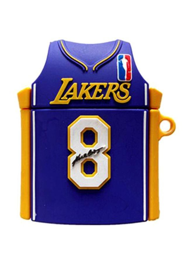 Beauenty Lakers 8 Jersey Themed Protective Case For Apple AirPods 1/2 Purple/Yellow/White - Image 1