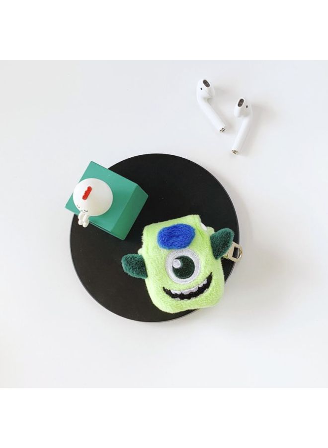 بيوينتي حافظة واقية بتصميم وحش لطيف لسماعات أبل آيربودز 1/2 أزرق/أخضر/أسود - Image 3