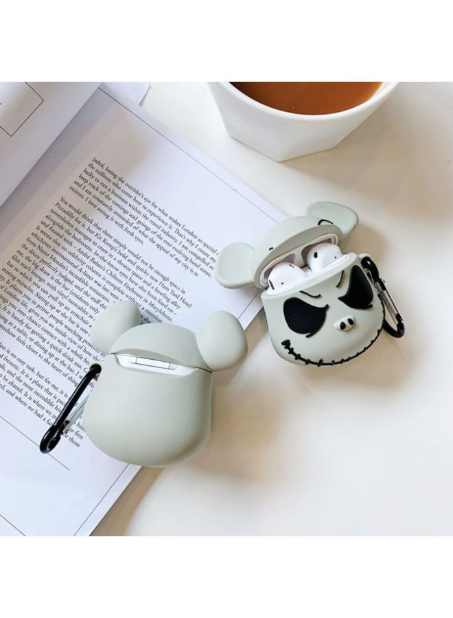 Beauenty Jack Violence Bear Themed Case For Apple AirPods 1/2 White/Black - Image 4