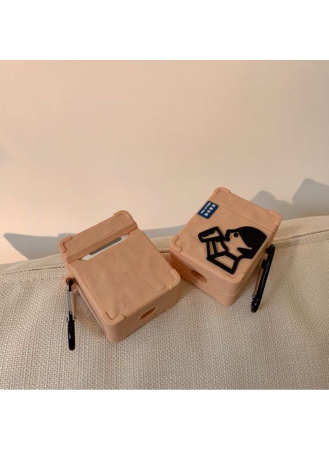Beauenty Boy Drinking Water Themed Case For Apple AirPods 1/2 Brown/Black - Image 3