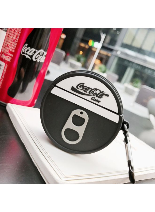 Beauenty Coca-Cola Bottle Cap Themed Case For Apple AirPods 1/2 Black/White - Image 2