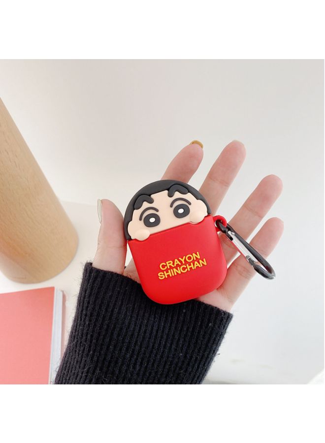 Beauenty Crayon Shinchan Themed Case For Apple AirPods 1/2 Red/Beige/Black - Image 3