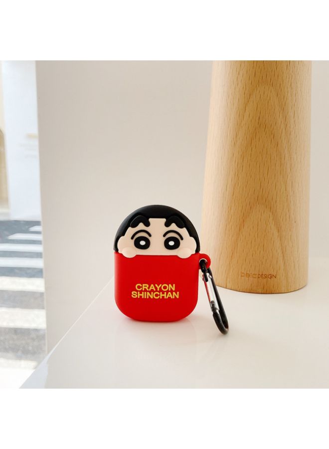 Beauenty Crayon Shinchan Themed Case For Apple AirPods 1/2 Red/Beige/Black - Image 4