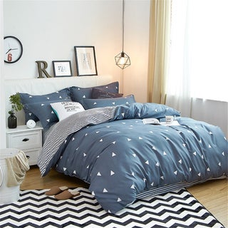4-Pieces Simple Trend Style Bedding Set Polyester Multicolour 180x220cm - v1606922881/N42634740A_1