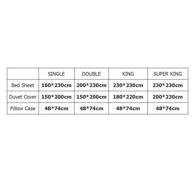 EHOME - 4-Pieces Simple Trend Style Bedding Set Polyester Multicolour 180x220cm - Image 1