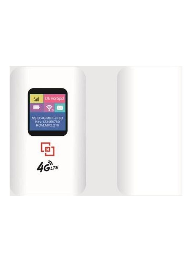 XLT - HVV 4G LTE Mobile Hotspot Unlocked Travel Wifi Router With SIM Card Slot White - Image 1