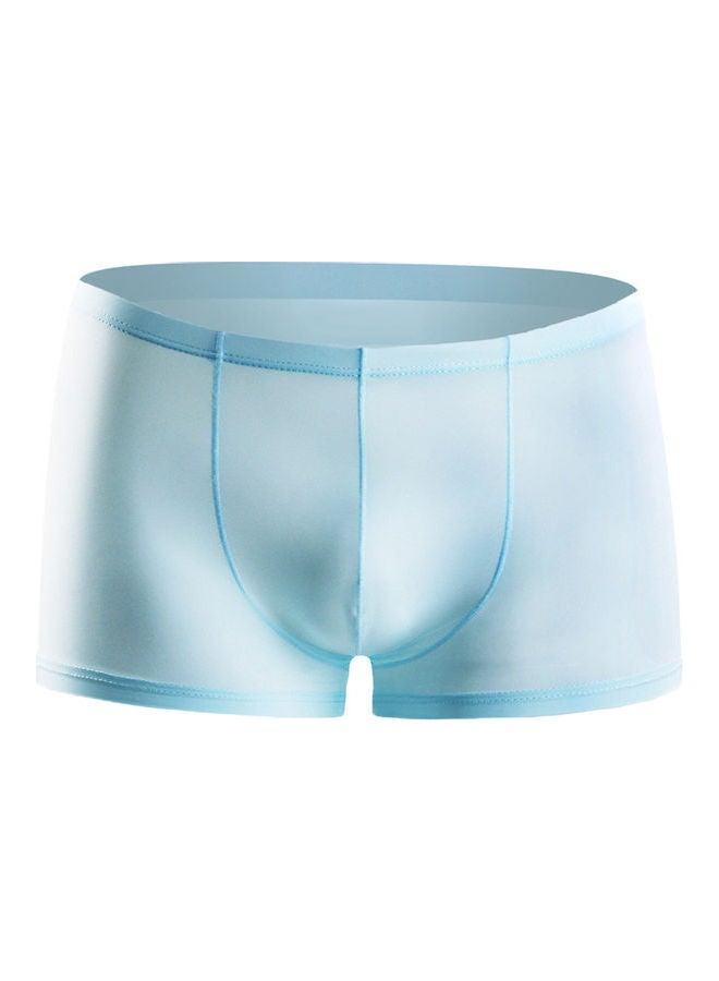 Thin Breathable Bulge Boxers Light Blue - Image 1