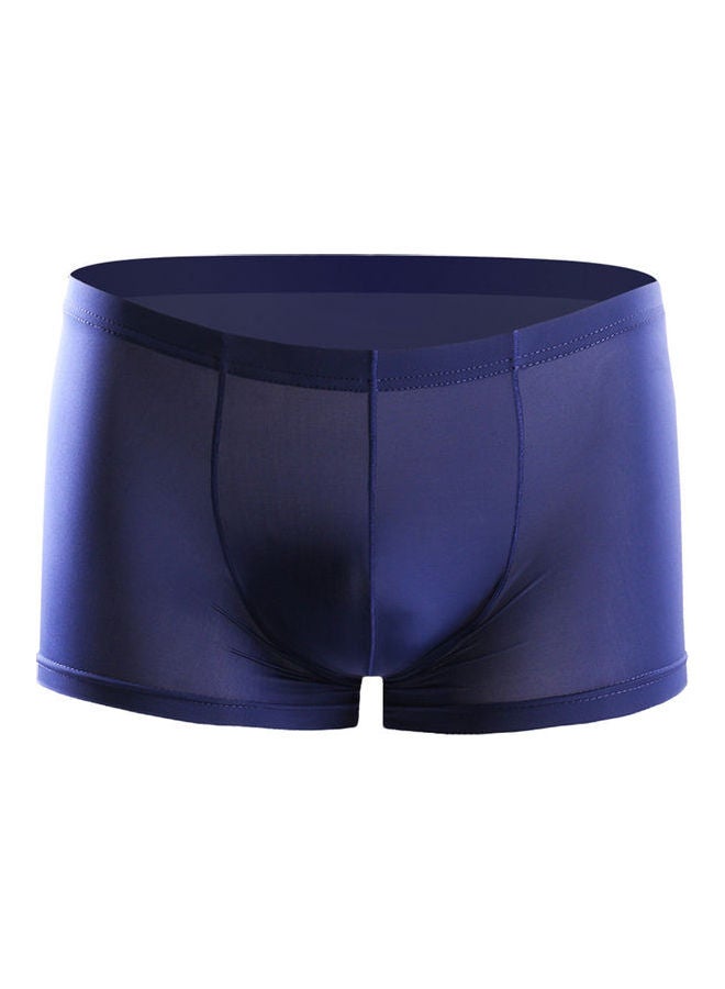 Thin Breathable Bulge Boxers Sapphire Blue  - Image 1